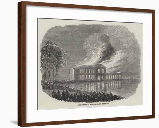 Great Fire at Port-Of-Spain, Trinidad-null-Framed Giclee Print