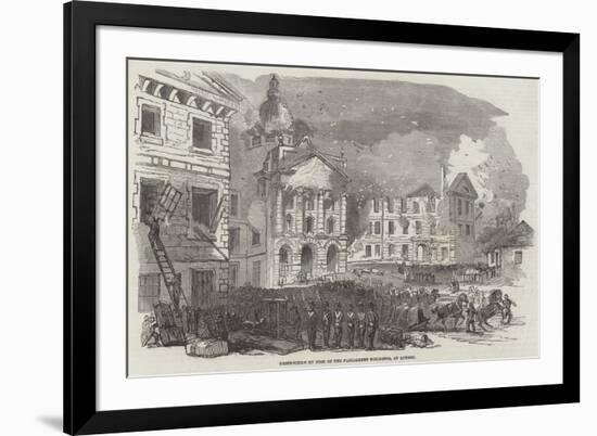 Great Fire at Quebec-null-Framed Giclee Print