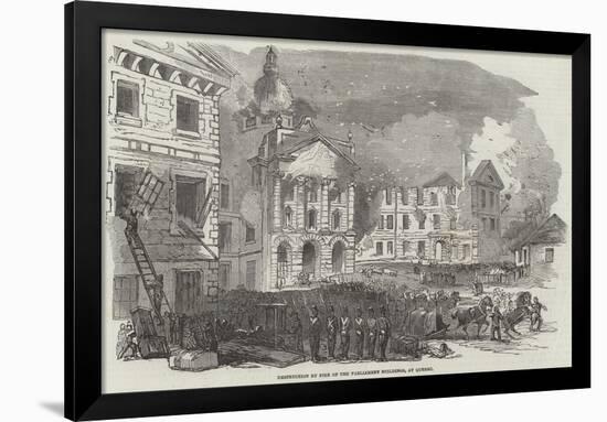 Great Fire at Quebec-null-Framed Giclee Print