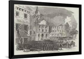 Great Fire at Quebec-null-Framed Giclee Print