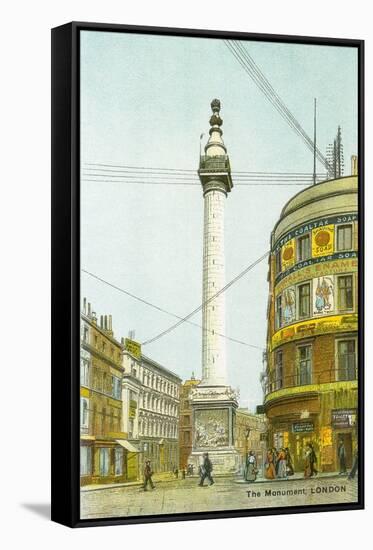 Great Fire Monument, London-null-Framed Stretched Canvas