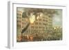 Great Fire on Lake Street, from 'Chicago Illustrated', with Literary Descriptions by James W.…-null-Framed Giclee Print