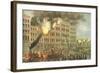 Great Fire on Lake Street, from 'Chicago Illustrated', with Literary Descriptions by James W.…-null-Framed Giclee Print