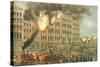 Great Fire on Lake Street, from 'Chicago Illustrated', with Literary Descriptions by James W.…-null-Stretched Canvas