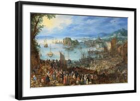 Great Fish Market-Pieter Bruegel the Elder-Framed Premium Giclee Print