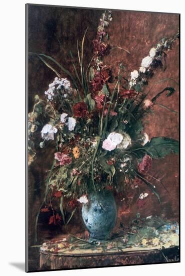 Great Flower Still Life, 1881-Mihaly Munkacsy-Mounted Giclee Print