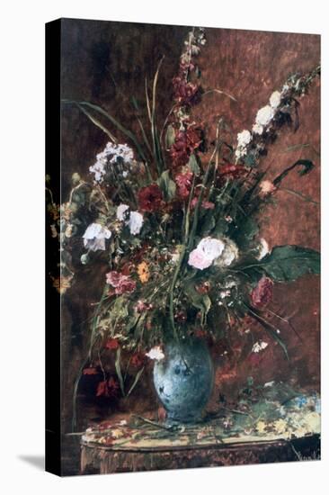 Great Flower Still Life, 1881-Mihaly Munkacsy-Stretched Canvas