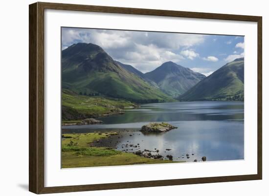 Great Gable, and Yewbarrow, Lake Wastwater, Wasdale, Lake District National Park-James Emmerson-Framed Photographic Print