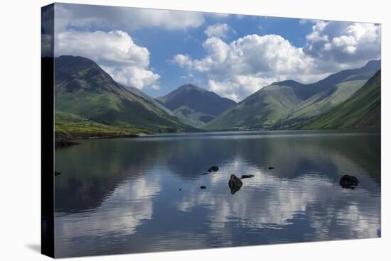 Great Gable, Lingmell, and Yewbarrow, Lake Wastwater, Wasdale-James Emmerson-Stretched Canvas