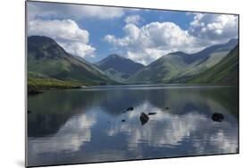 Great Gable, Lingmell, and Yewbarrow, Lake Wastwater, Wasdale-James Emmerson-Mounted Photographic Print