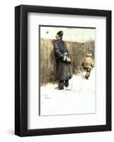 Great Game-Lawson Wood-Framed Art Print