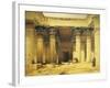 Great Gate of Temple of Isis, Island of Philae in Upper Egypt, Lithograph, 1838-9-David Roberts-Framed Giclee Print