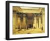 Great Gate of Temple of Isis, Island of Philae in Upper Egypt, Lithograph, 1838-9-David Roberts-Framed Giclee Print