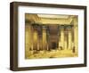 Great Gate of Temple of Isis, Island of Philae in Upper Egypt, Lithograph, 1838-9-David Roberts-Framed Giclee Print