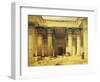 Great Gate of Temple of Isis, Island of Philae in Upper Egypt, Lithograph, 1838-9-David Roberts-Framed Giclee Print