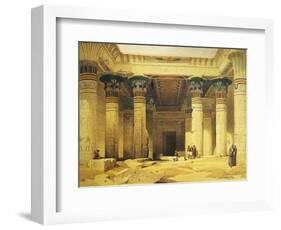 Great Gate of Temple of Isis, Island of Philae in Upper Egypt, Lithograph, 1838-9-David Roberts-Framed Giclee Print