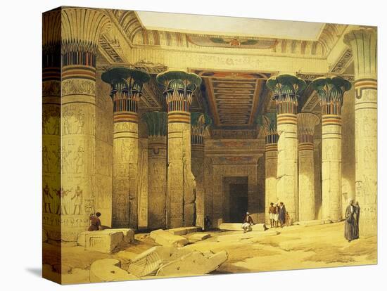 Great Gate of Temple of Isis, Island of Philae in Upper Egypt, Lithograph, 1838-9-David Roberts-Stretched Canvas