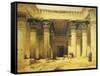 Great Gate of Temple of Isis, Island of Philae in Upper Egypt, Lithograph, 1838-9-David Roberts-Framed Stretched Canvas