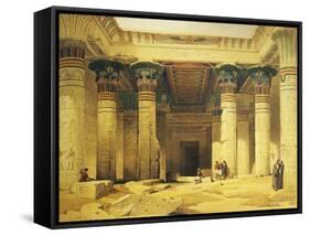 Great Gate of Temple of Isis, Island of Philae in Upper Egypt, Lithograph, 1838-9-David Roberts-Framed Stretched Canvas