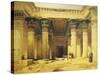 Great Gate of Temple of Isis, Island of Philae in Upper Egypt, Lithograph, 1838-9-David Roberts-Stretched Canvas