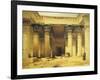 Great Gate of Temple of Isis, Island of Philae in Upper Egypt, Lithograph, 1838-9-David Roberts-Framed Giclee Print