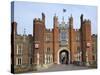 Great Gatehouse, Hampton Court Palace, Greater London, England, United Kingdom, Europe-Peter Barritt-Stretched Canvas