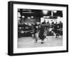 Great-Grandmother Pacing Her Irish Wolfhound, During Cruft's Dog Show-null-Framed Photographic Print