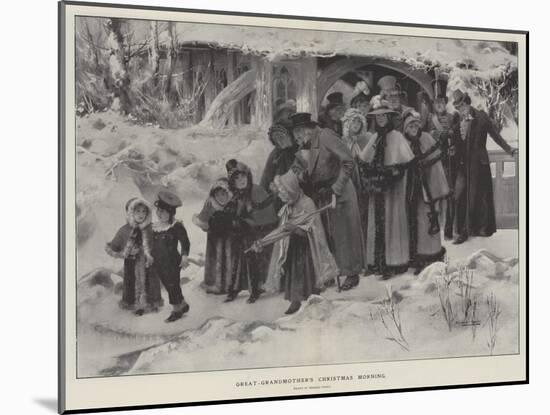 Great Grandmother's Christmas Morning-Herbert Gandy-Mounted Giclee Print