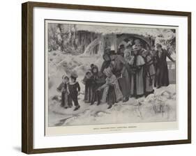 Great Grandmother's Christmas Morning-Herbert Gandy-Framed Giclee Print