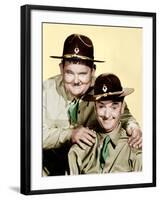 GREAT GUNS, from left: Oliver Hardy, Stan Laurel [aka Laurel and Hardy], 1941.-null-Framed Photo