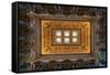 Great Hall Ceiling Library Of Congress-Steve Gadomski-Framed Stretched Canvas