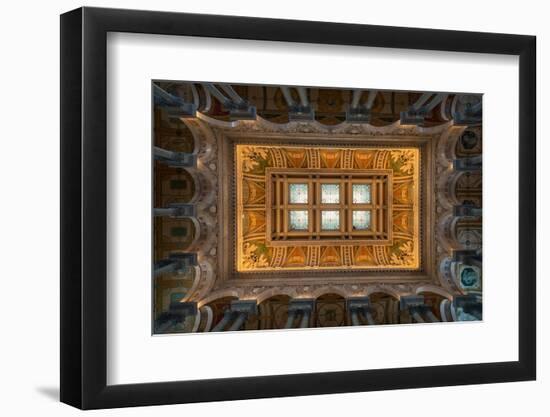 Great Hall Ceiling Library Of Congress-Steve Gadomski-Framed Photographic Print