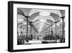 Great Hall in Messrs Marshall's Flax Mill, Leeds, C1880-null-Framed Giclee Print