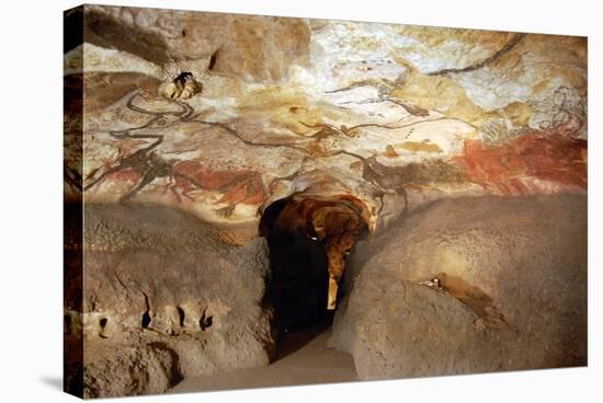 Great Hall of Bulls at Caves of Lascaux-null-Stretched Canvas