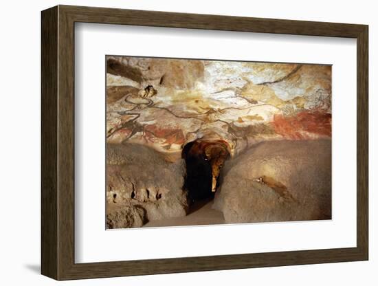 Great Hall of Bulls at Caves of Lascaux-null-Framed Photographic Print