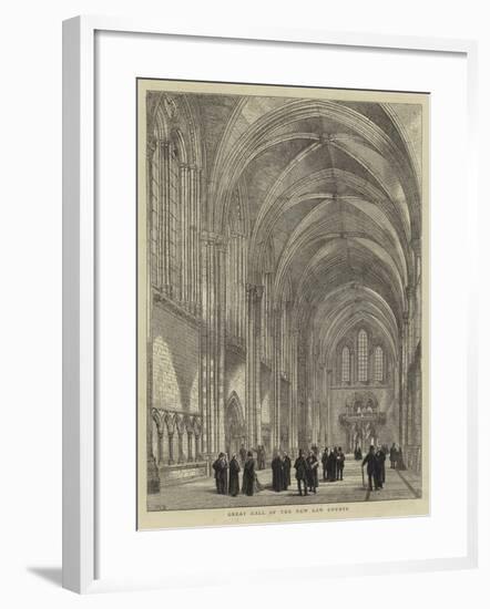 Great Hall of the New Law Courts-Henry William Brewer-Framed Giclee Print