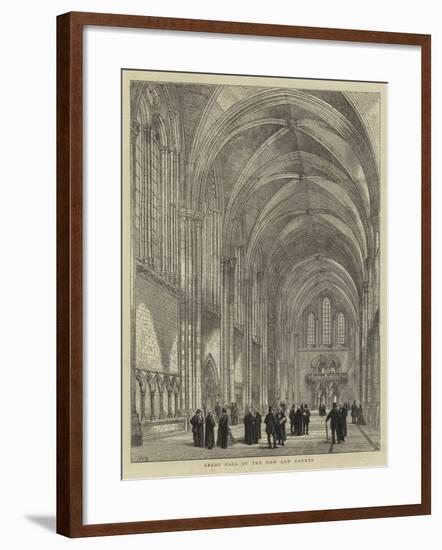 Great Hall of the New Law Courts-Henry William Brewer-Framed Giclee Print
