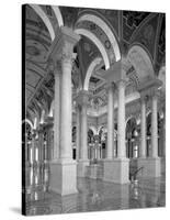 Great Hall, second floor, north. Library of Congress Thomas Jefferson Building, Washington, D.C. --Carol Highsmith-Stretched Canvas