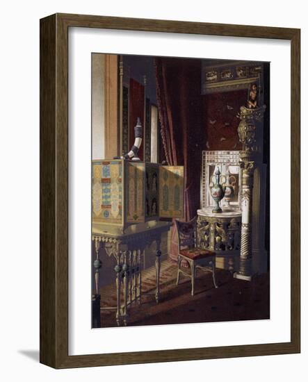 Great Hall, Van Der Bilt Hotel in New York, Bedroom, Ca 1840, Color, 19th Century, Usa-null-Framed Giclee Print