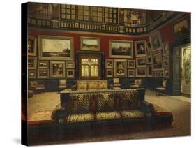 Great Hall, Van Der Bilt Hotel in New York, Ca 1840, Color, 19th Century, Usa-null-Stretched Canvas