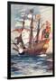 Great Harry, British Galleon, 1514-null-Framed Art Print