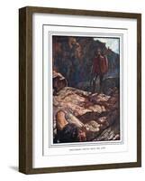 Great-Heart Drives Back the Lion-John Byam Liston Shaw-Framed Giclee Print