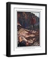 Great-Heart Drives Back the Lion-John Byam Liston Shaw-Framed Giclee Print