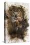 Great Horned Owl In The Cemetery-Jai Johnson-Stretched Canvas