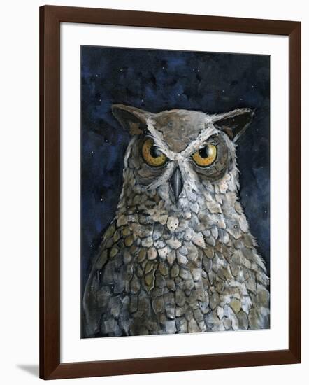 Great Horned Owl-Jamin Still-Framed Giclee Print