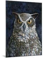 Great Horned Owl-Jamin Still-Mounted Giclee Print