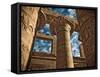 Great Hypostyle Hall at Karnak Temple, Egypt-Clive Nolan-Framed Stretched Canvas