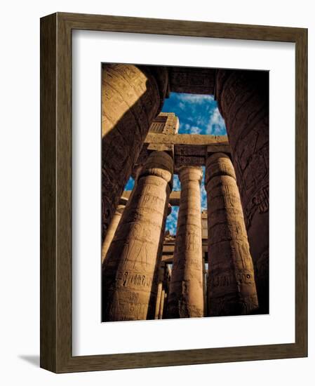 Great Hypostyle Hall at Karnak Temple, Egypt-Clive Nolan-Framed Photographic Print