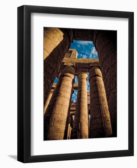 Great Hypostyle Hall at Karnak Temple, Egypt-Clive Nolan-Framed Photographic Print