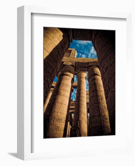 Great Hypostyle Hall at Karnak Temple, Egypt-Clive Nolan-Framed Photographic Print